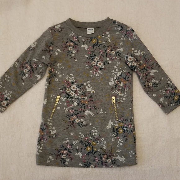 Old Navy Other - Girls Gray Floral Tunic by Old Navy